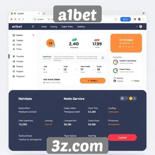 Interface do A1bet é amigável e fácil de usar